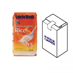 Vreča z ravnim dnom in zgornjim napisom za žito