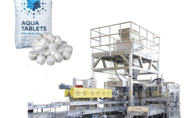 Stroj za polnjenje in tehtanje solnih tablet s težo 25-50 kg